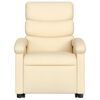 vidaXL Stand up Recliner Chair Cream Fabric