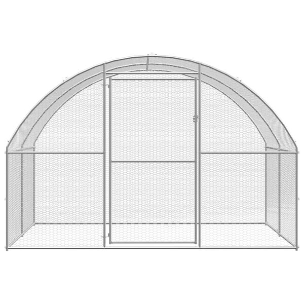 vidaXL Outdoor Chicken Coop 3x10x2 m Galvanised Steel