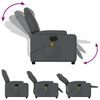 vidaXL Electric Massage Recliner Chair Grey Faux Leather
