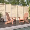 vidaXL Garden Adirondack Chairs 2 pcs HDPE Brown