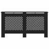 vidaXL Radiator Cover Black 152x19x81.5 cm MDF