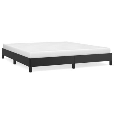 vidaXL Bed Frame without Mattress Black 183x213 cm Faux Leather