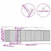 Dog Cage Silver 800 x 200 x 256 cm Galvanised Steel