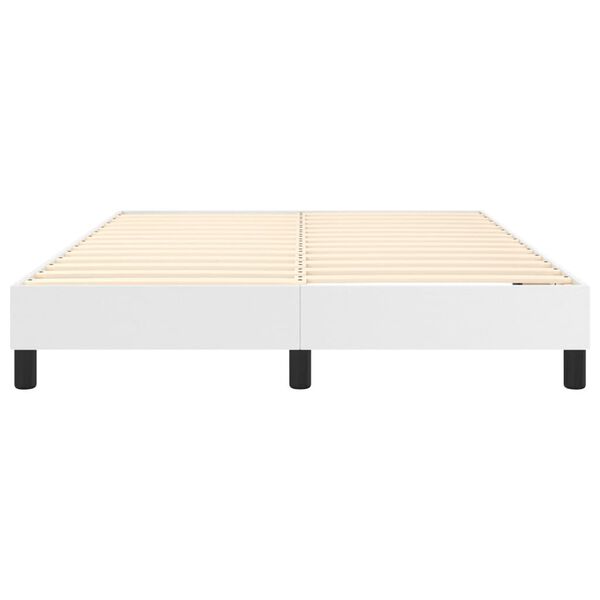 vidaXL Bed Frame without Mattress White Queen Faux Leather (US Only)
