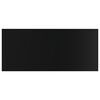 vidaXL Bookshelf Boards 4 pcs High Gloss Black 100x50x1.5 cm Engineered Wood