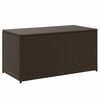 vidaXL Garden Storage Box Poly Rattan 100x50x50 cm Brown