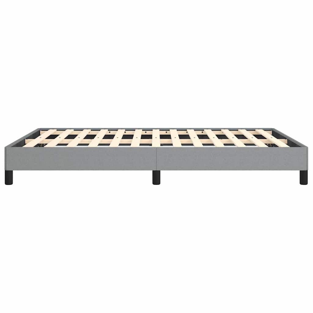 vidaXL Bed Frame without Mattress Light Grey 152x203 cm Queen Fabric