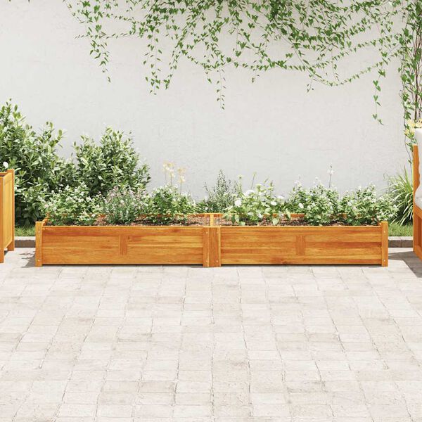 vidaXL Garden Raised Bed Acacia Wood 200x50x25 cm