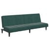 vidaXL 2-Seater Sofa Bed with Footstool Dark Green Velvet