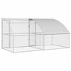 vidaXL Chicken Cage Silver 400 x 200 x 198.5 cm Galvanised steel