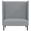 vidaXL Highback Sofa Light grey 109 x 56 x 121 cm Fabric