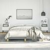 vidaXL Bed Frame without Mattress Light Grey 137x190 cm Full Fabric