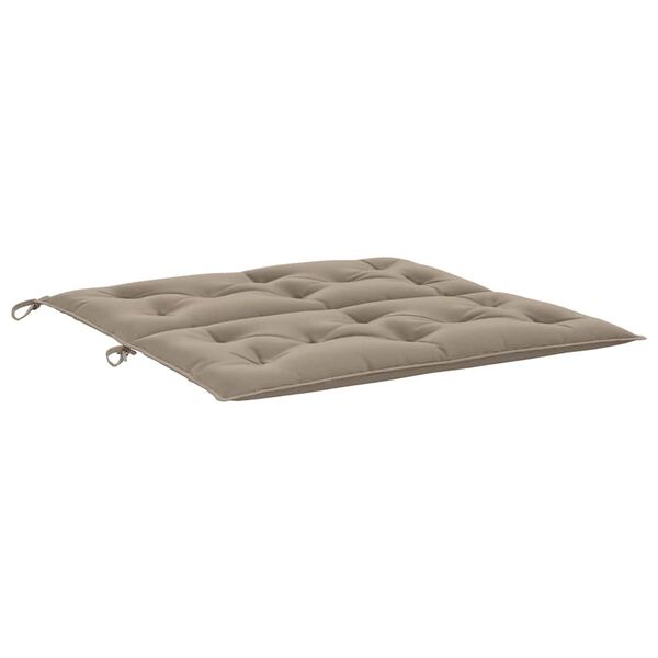 vidaXL Garden Bench Cushion Taupe 100x(50+50)x7cm Oxford Fabric
