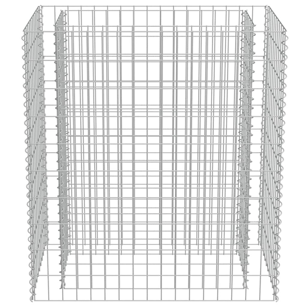 vidaXL Gabion Raised Bed Galvanised Steel 90x50x100 cm