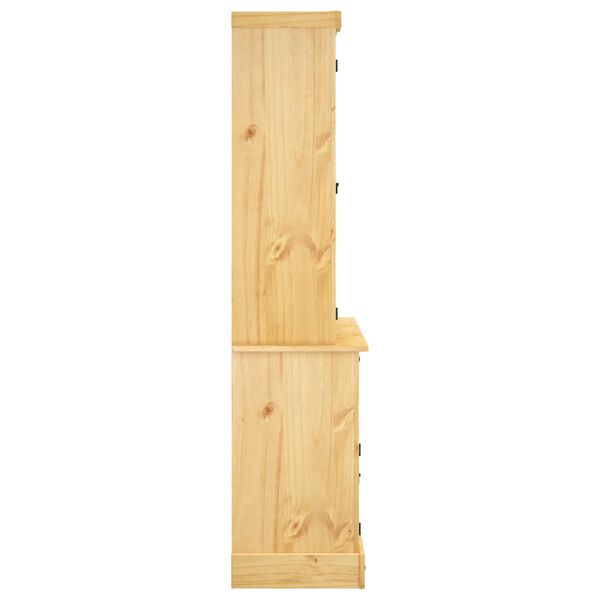 vidaXL Highboard Corona Brown 112x43x196 cm Solid Wood Mexican Pine