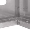 vidaXL Air Conditioner Cover Silver 110 x 50 x 105 cm Stainless steel