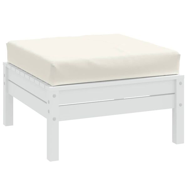 vidaXL Pallet Cushion Melange Cream 60x60x9.5 cm Fabric