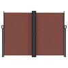 vidaXL Retractable Side Awning Brown 180x1000 cm