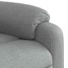 vidaXL Stand up Massage Recliner Chair Light Grey Fabric