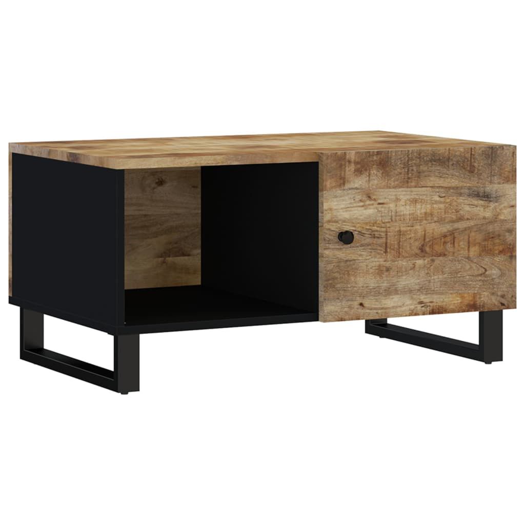 vidaXL Coffee Table 80x50x40 cm Solid Wood Mango&Engineered Wood