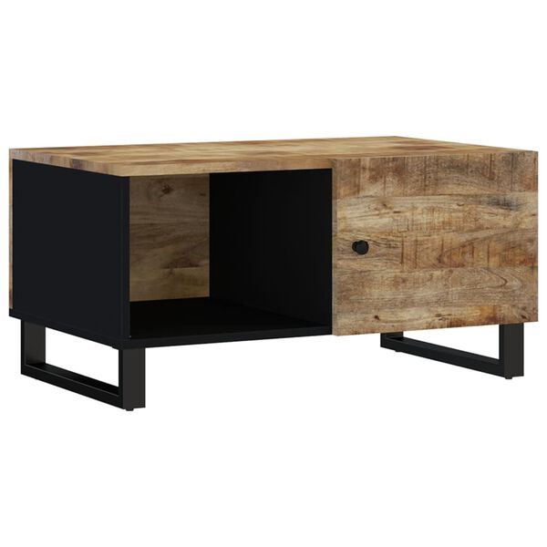 vidaXL Coffee Table 80x50x40 cm Solid Wood Mango&Engineered Wood