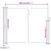 vidaXL Retractable Side Awning Anthracite 160x300 cm