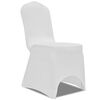Chair Cover Stretch White 6 pcs