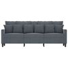 vidaXL 3-Seater Sofa Dark Grey 180 cm Velvet