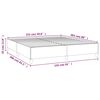vidaXL Bed Frame without Mattress White 152x203 cm Queen Faux Leather
