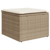 vidaXL 7 Piece Garden Sofa Set with Cushions Beige Poly Rattan