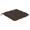 vidaXL Garden Chairs with Taupe Cushions 4 pcs Solid Teak Wood