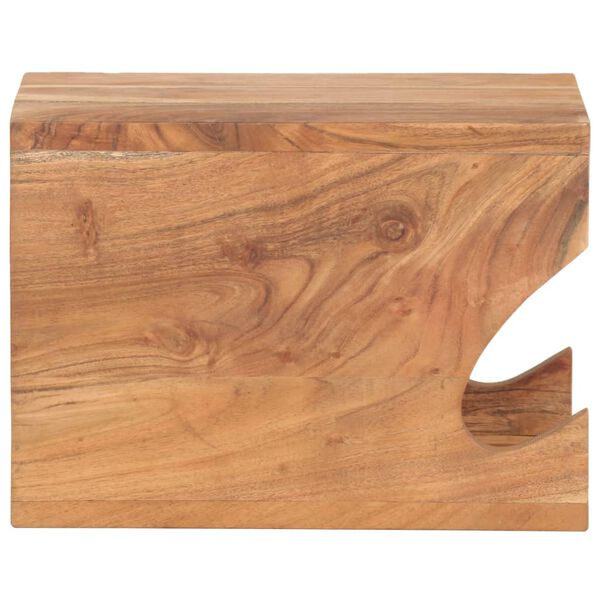 vidaXL Wall Mounted Bicycle Rack 35x25x25 cm Solid Acacia Wood