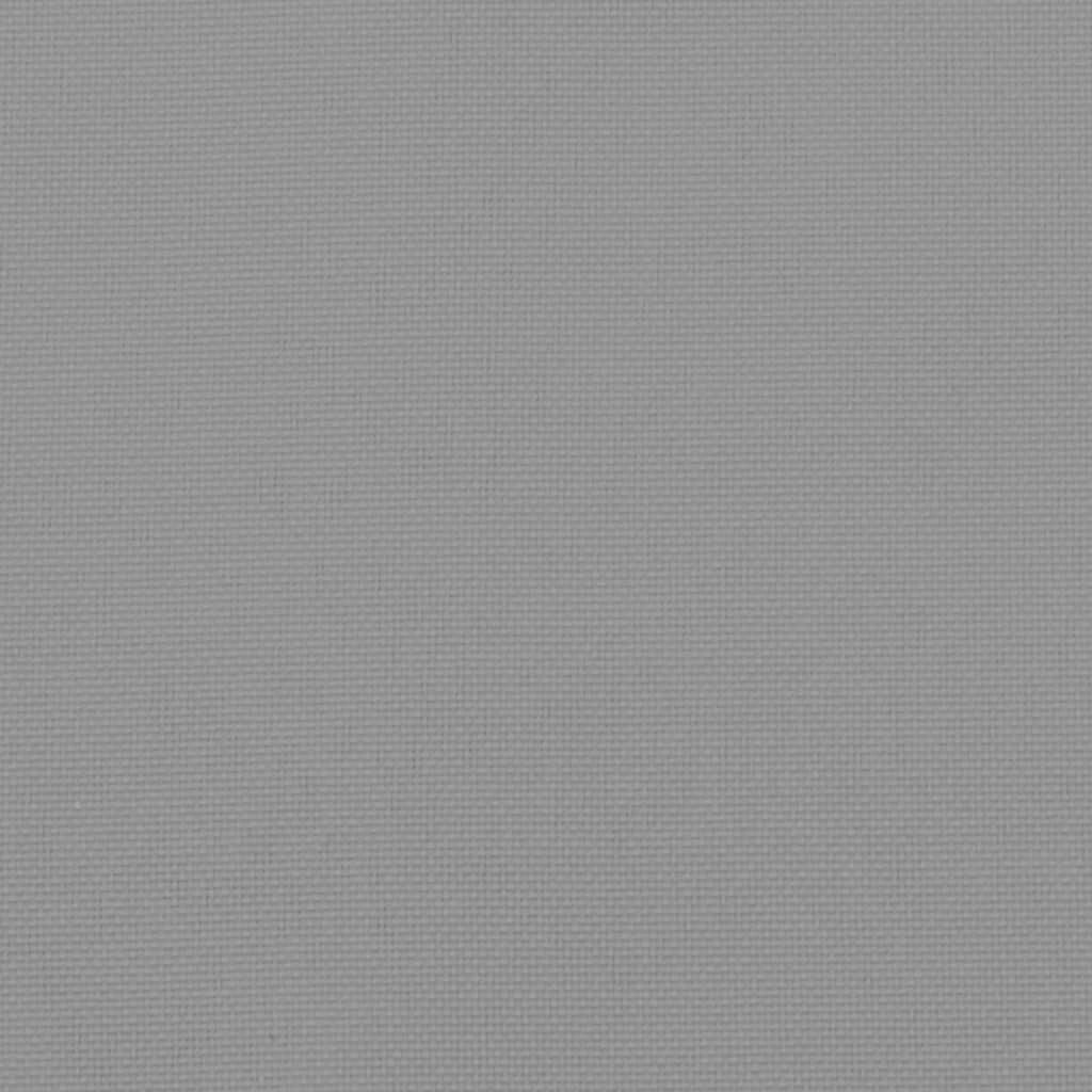 vidaXL Highback Chair Cushions 2 pcs Grey Oxford Fabric