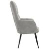 vidaXL Relaxing Chair Light Grey Velvet