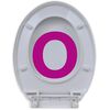 vidaXL Soft-close Toilet Seat White Oval