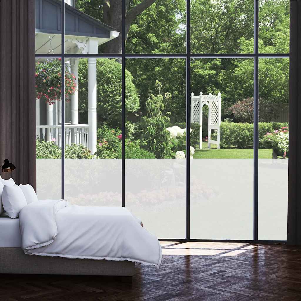 vidaXL Window Film Frosted Grey 0.9x5 m PVC