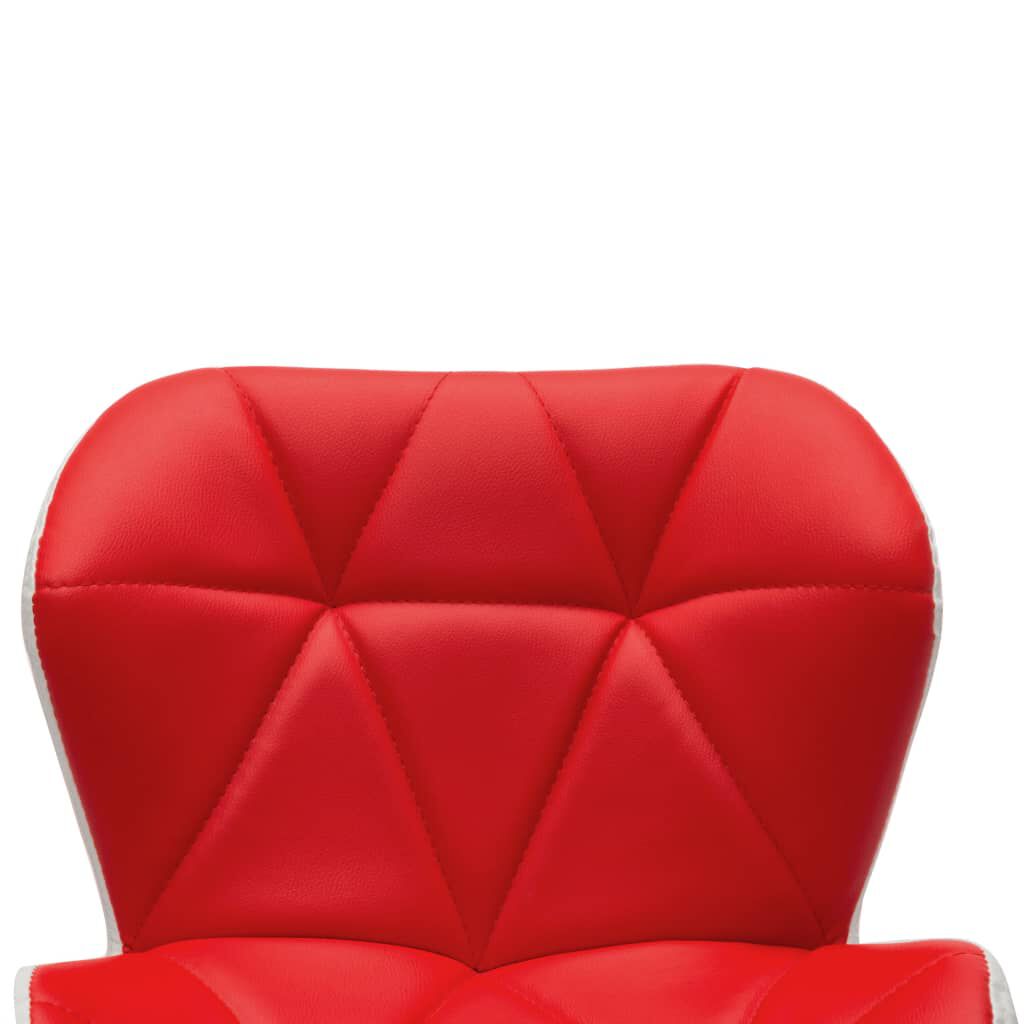 vidaXL Bar Stool Red Faux Leather