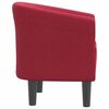 vidaXL Tub Chair Wine Red Fabric