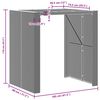 vidaXL Garden Bar Table with Acacia Wood Top Grey 105x80x110 cm Poly Rattan