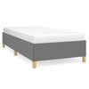 vidaXL Bed Frame without Mattress Dark Grey 100x190 cm Twin Fabric