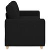 vidaXL Loveseat Sofa Black 140 cm Fabric