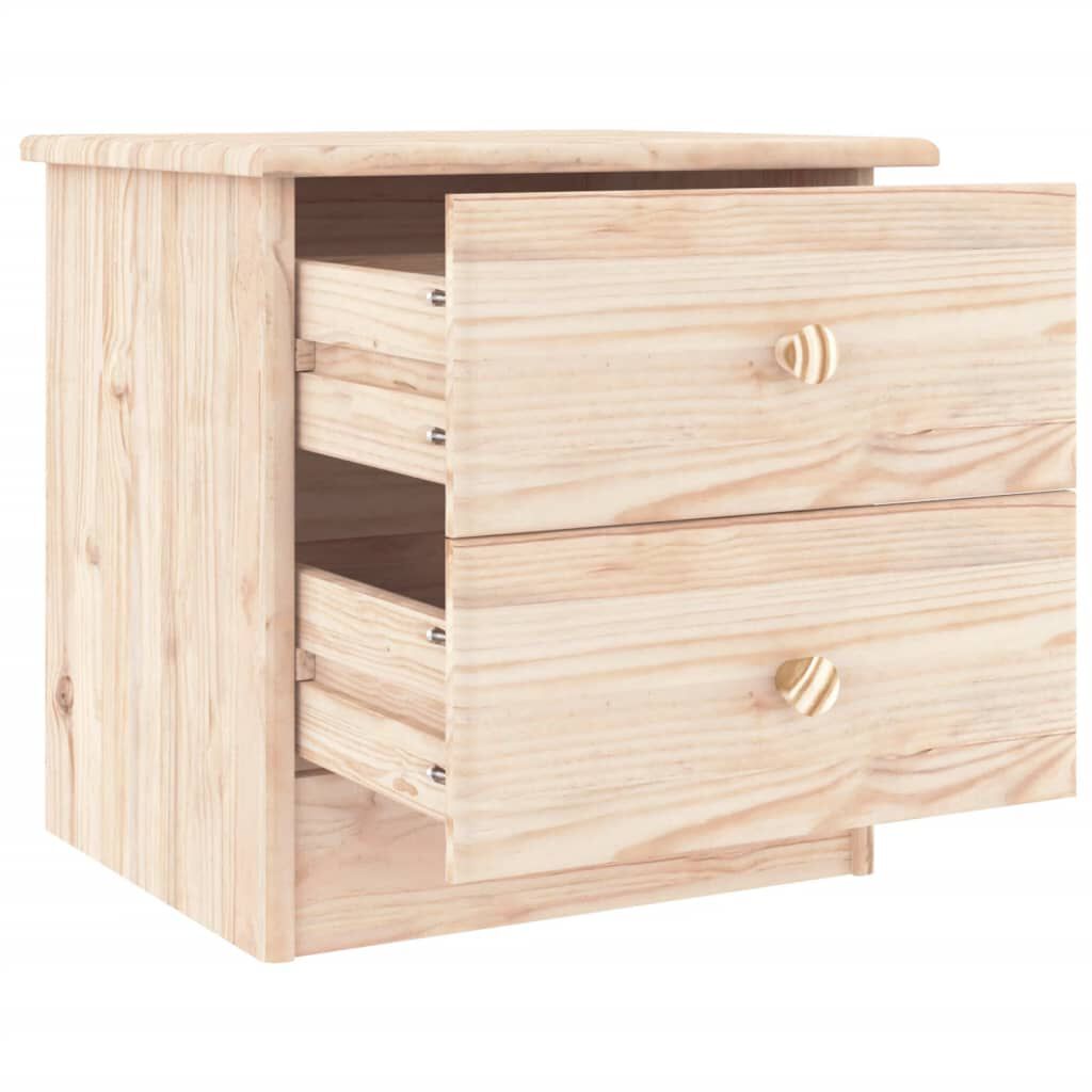 vidaXL Bedside Cabinet ALTA 41x35x41 cm Solid Wood Pine