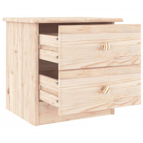 vidaXL Bedside Cabinet ALTA 41x35x41 cm Solid Wood Pine