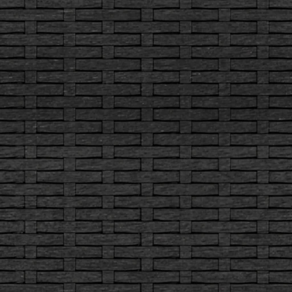 vidaXL 2 Piece Garden Lounge Set with Cushions Black Poly Rattan
