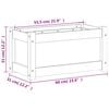vidaXL Garden Planter Wax Brown 60x31x31 cm Solid Wood Pine