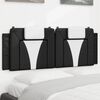 vidaXL Headboard Cushion "Viana" Black and White 152 cm Queen Faux Leather