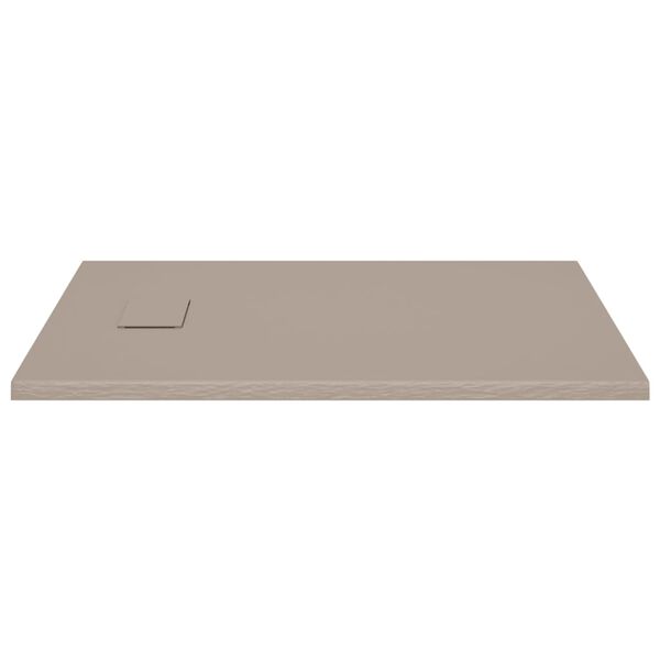 vidaXL Shower Base Tray SMC Brown 100x80 cm