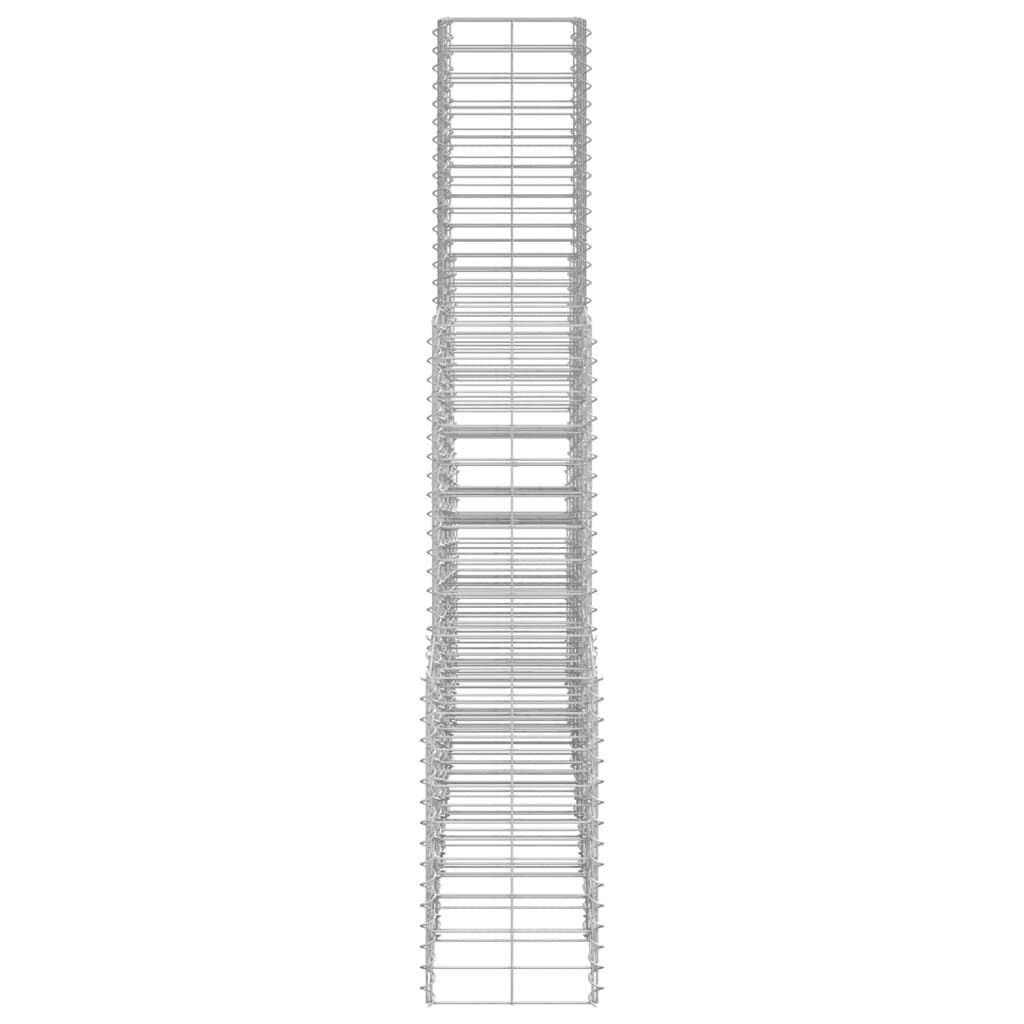 vidaXL 6 Piece Gabion Set Galvanised Wire