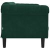 vidaXL Sofa 2-Seater Dark Green Velvet