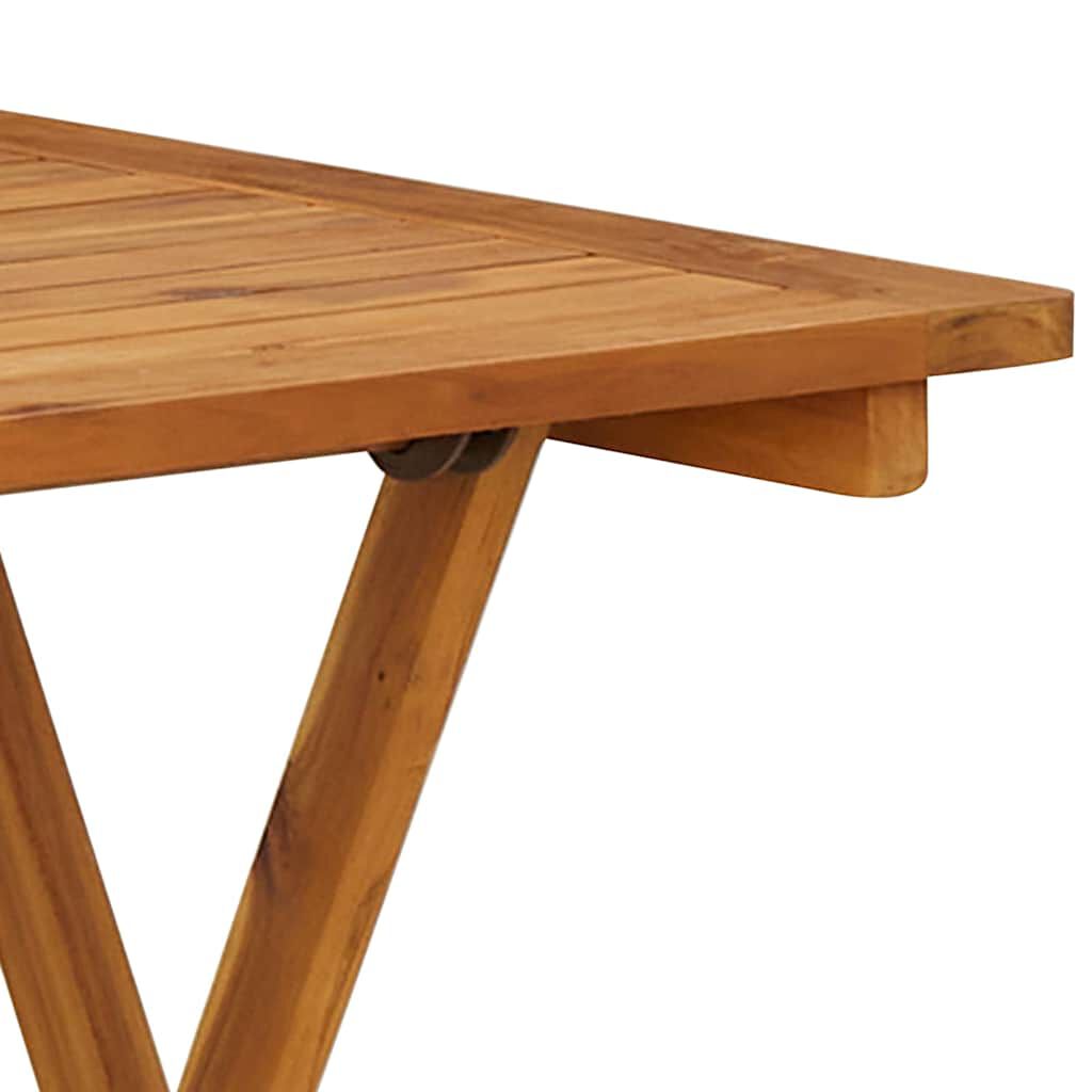 vidaXL Folding Garden Table 70x70x75 cm Solid Acacia Wood